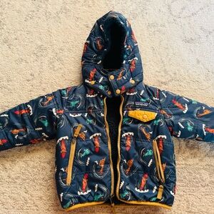 Patagonia Kids' Navy Jacket with Colorful Print